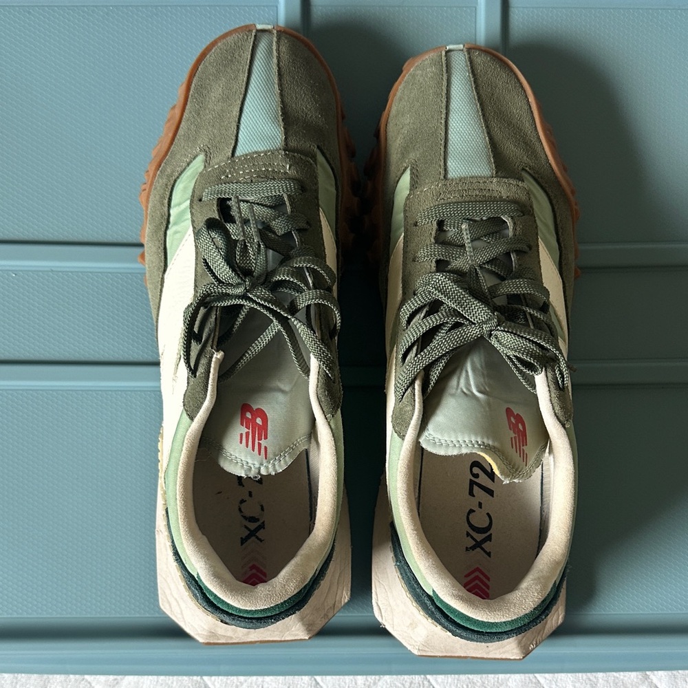 New Balance XC-72 Olive and Cream Sneakers